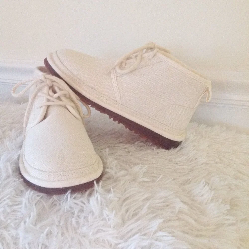 UGG Neumel Natural Canvas Booties